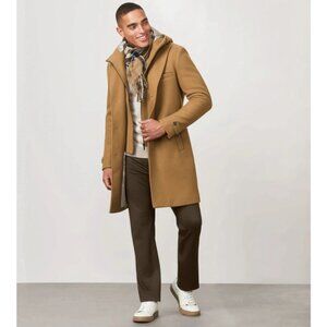 Hechter Paris Modern Fit 4Way Stretch Wool Coat with Removable